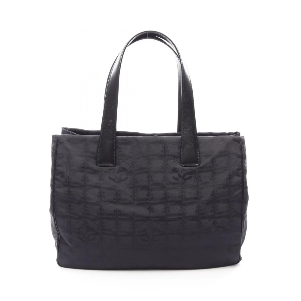 CHANEL Black Leather Tote Bag